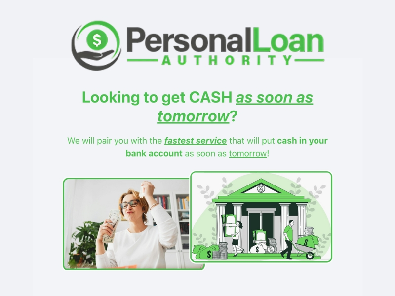 Get access to a loan as soon as the next business day.